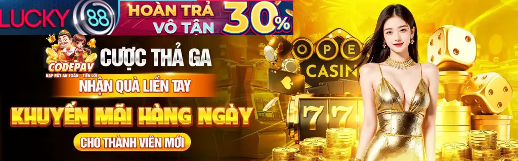 Thưởng nạp tiền hàng ngày casino 98bet